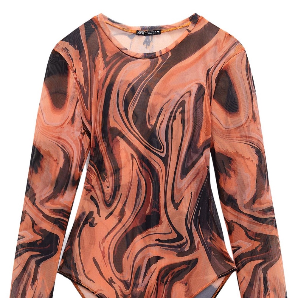 Zara Women's Vibrant Swirl Bodysuit
